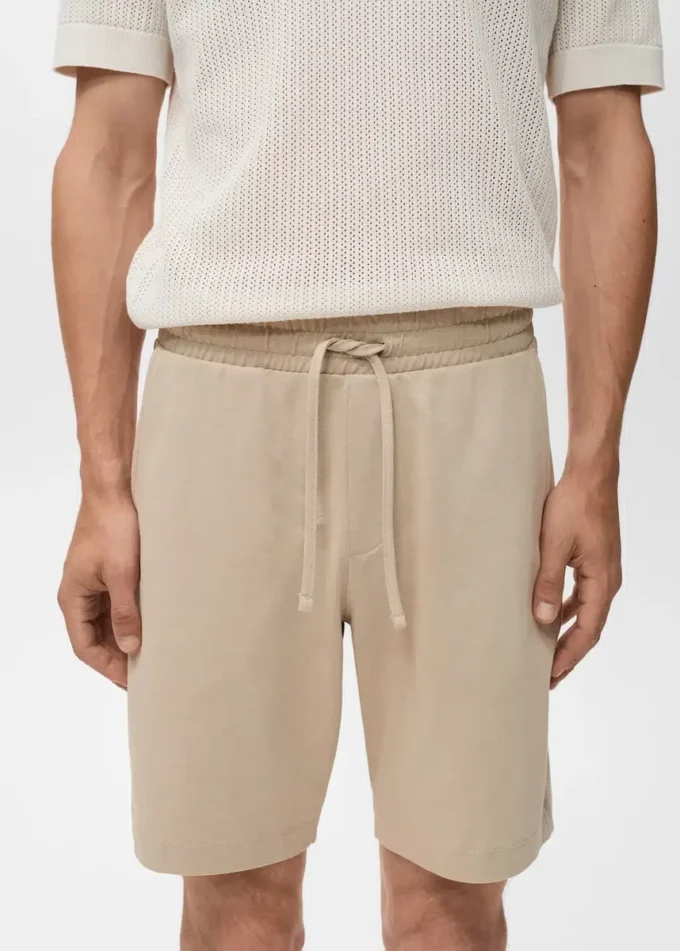 Bermuda 100 % coton avec cordon de serrage