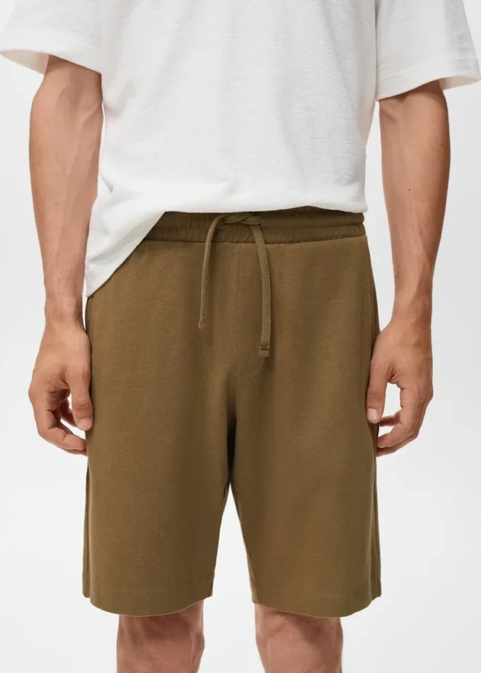 Bermuda 100 % coton avec cordon de serrage