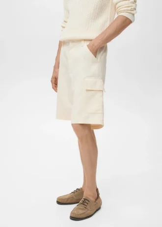 Bermuda cargo en coton lyocell