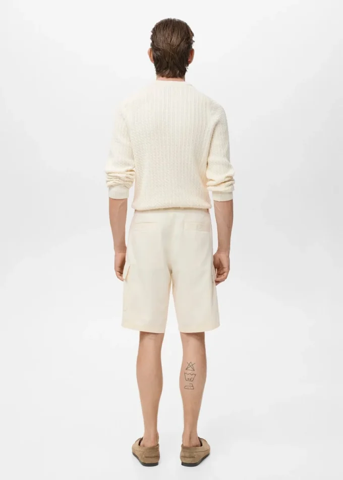 Bermuda cargo en coton lyocell
