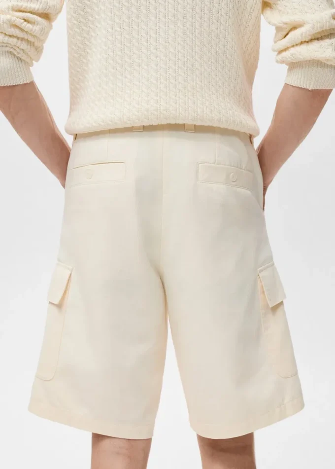 Bermuda cargo en coton lyocell