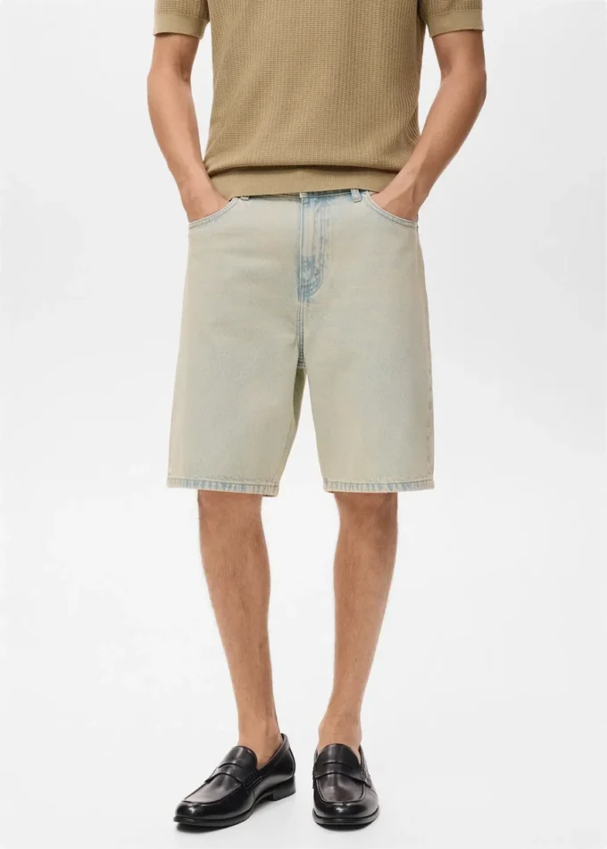 Bermuda décontracté en denim