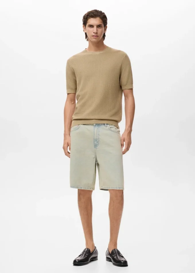 Bermuda décontracté en denim
