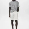 Bermuda en coton avec bande élastique intérieure