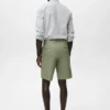 Bermuda en coton avec bande élastique intérieure