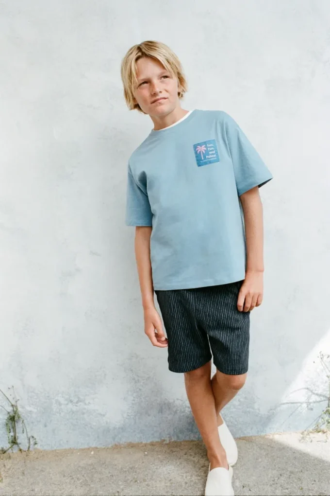 Bermuda en coton imprimé