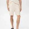 Bermuda en coton seersucker avec cordon de serrage