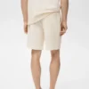Bermuda en coton seersucker avec cordon de serrage