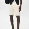 Bermuda en coton texturé avec cordon de serrage