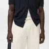 Bermuda en coton texturé avec cordon de serrage