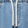Bermuda en denim avec cordon de serrage