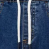 Bermuda en denim avec cordon de serrage