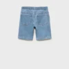 Bermuda en denim avec cordon de serrage