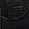 Bermuda en denim avec cordon de serrage