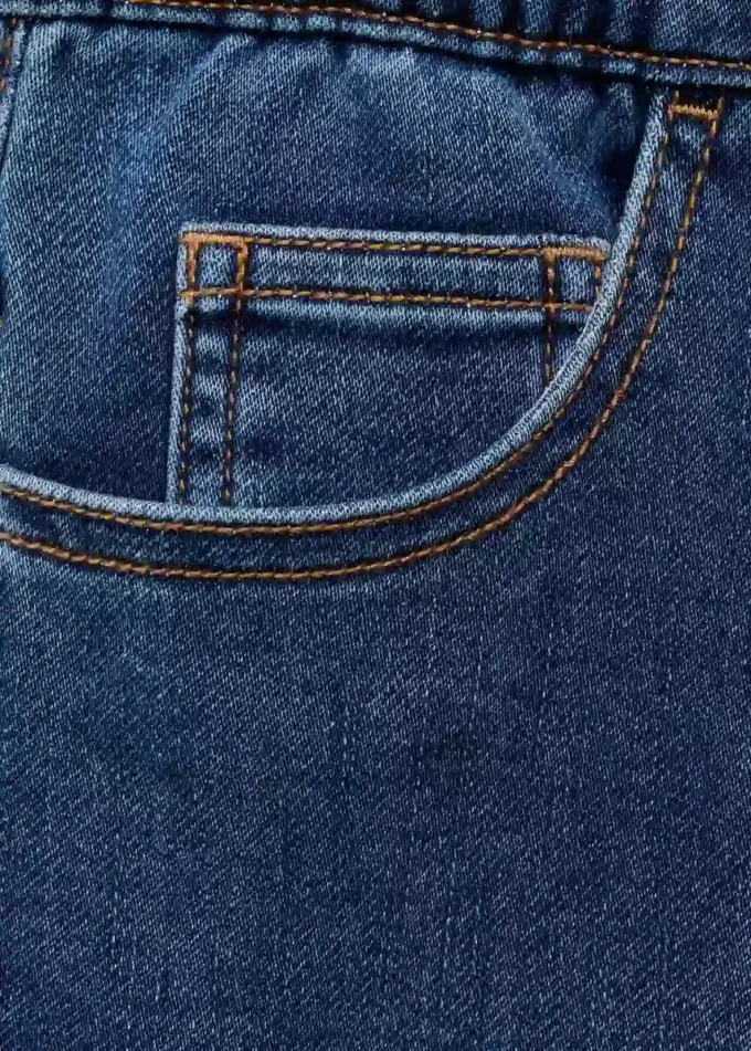 Bermuda en denim avec cordon de serrage