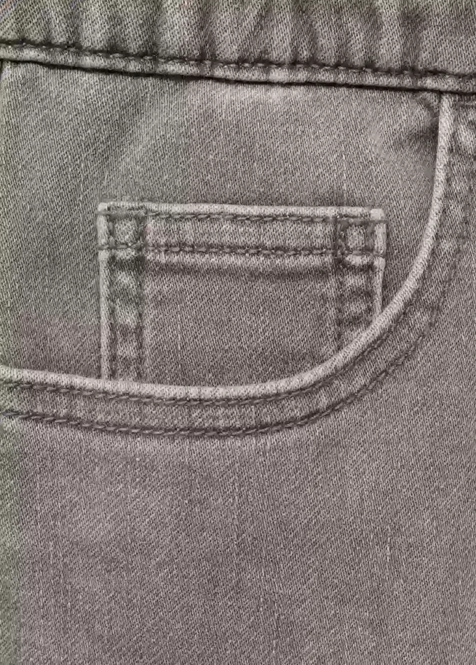 Bermuda en denim avec cordon de serrage
