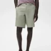 Bermuda slim 100 % lin