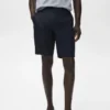 Bermuda slim 100 % lin