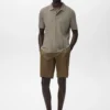 Bermuda slim 100 % lin