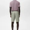 Bermuda slim 100 % lin
