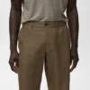 Bermuda slim 100 % lin