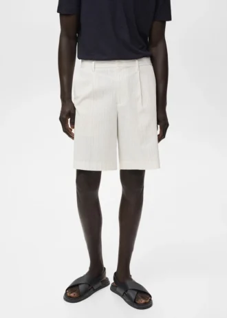 Bermuda slim en coton chino