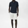 Bermuda slim en coton chino