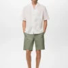 Bermuda slim en coton chino