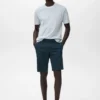 Bermuda slim en coton chino