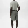 Bermuda slim en coton chino
