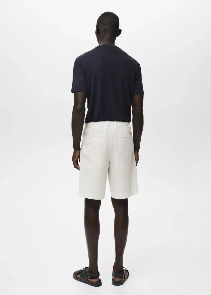 Bermuda slim en coton chino