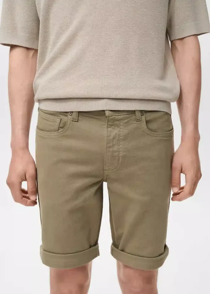 Bermuda slim en denim