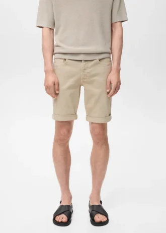 Bermuda slim en denim