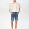 Bermuda slim en denim