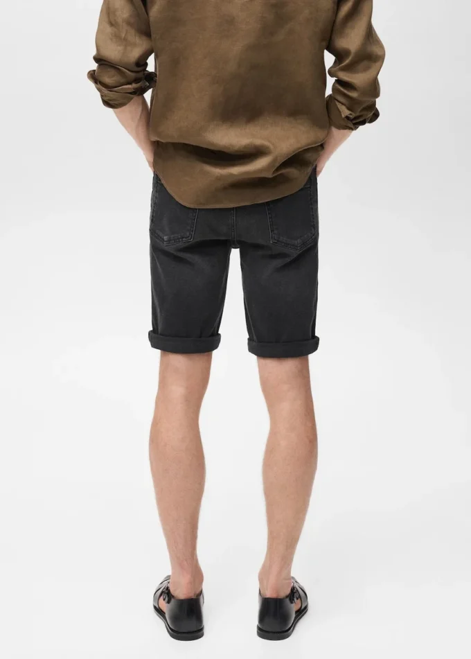 Bermuda slim en denim