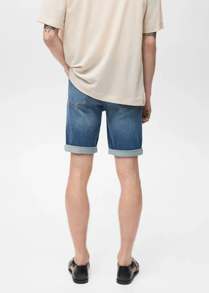 Bermuda slim en denim