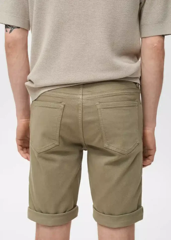 Bermuda slim en denim
