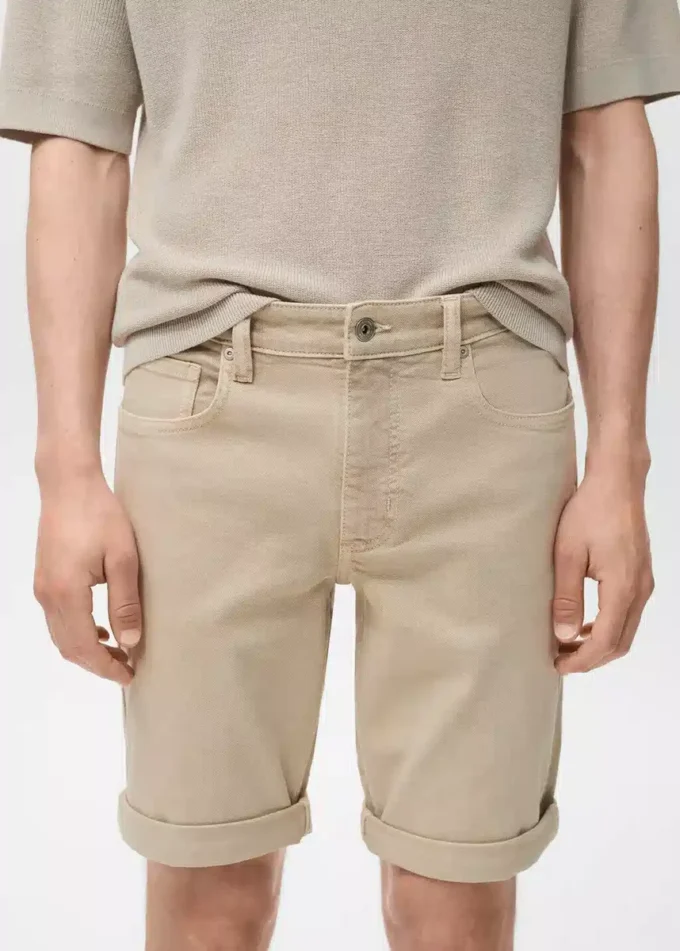 Bermuda slim en denim
