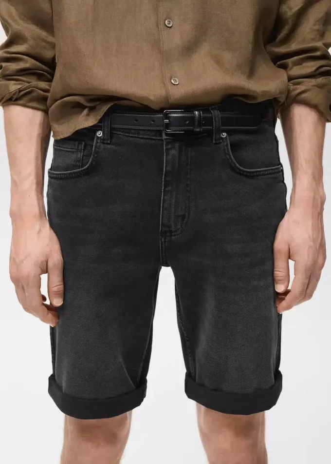 Bermuda slim en denim