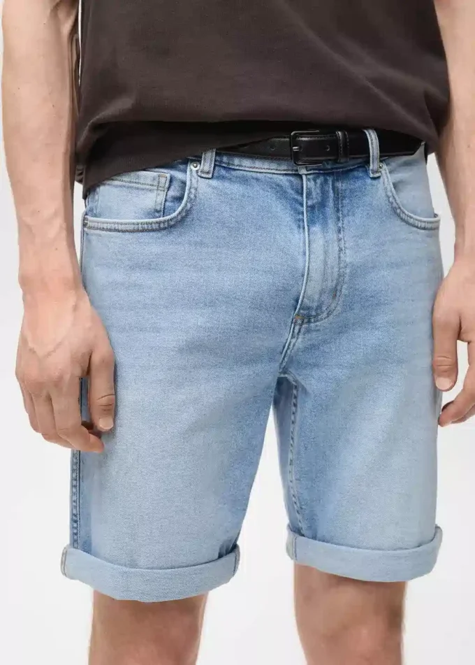 Bermuda slim en denim
