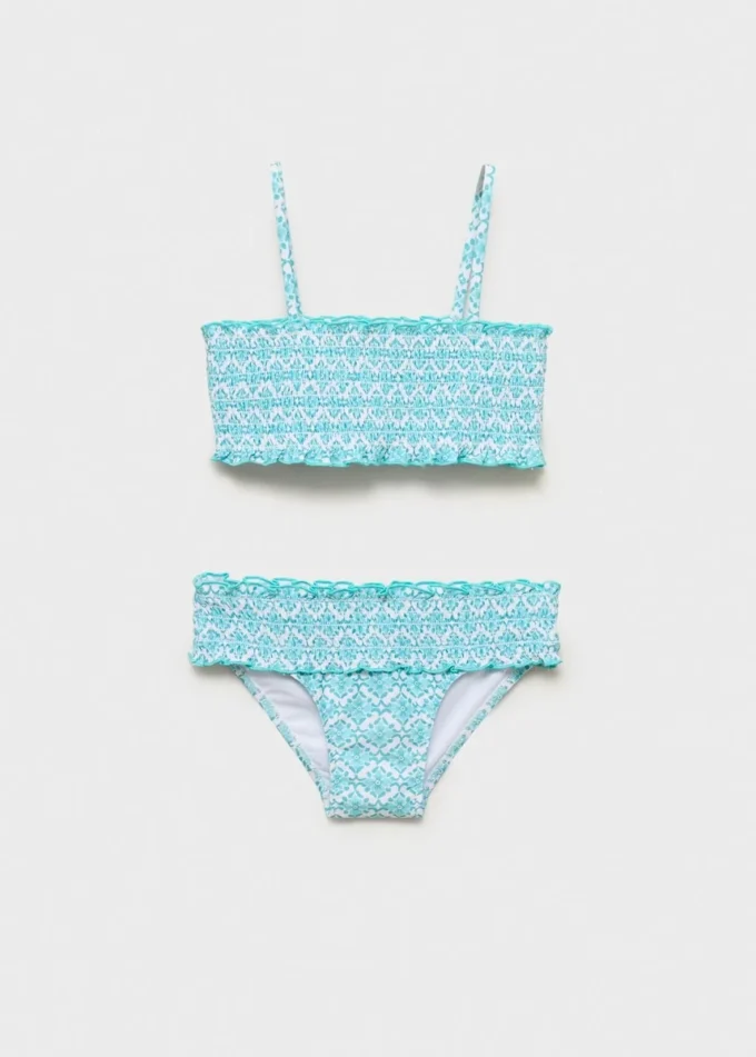 Bikini bandeau imprimé