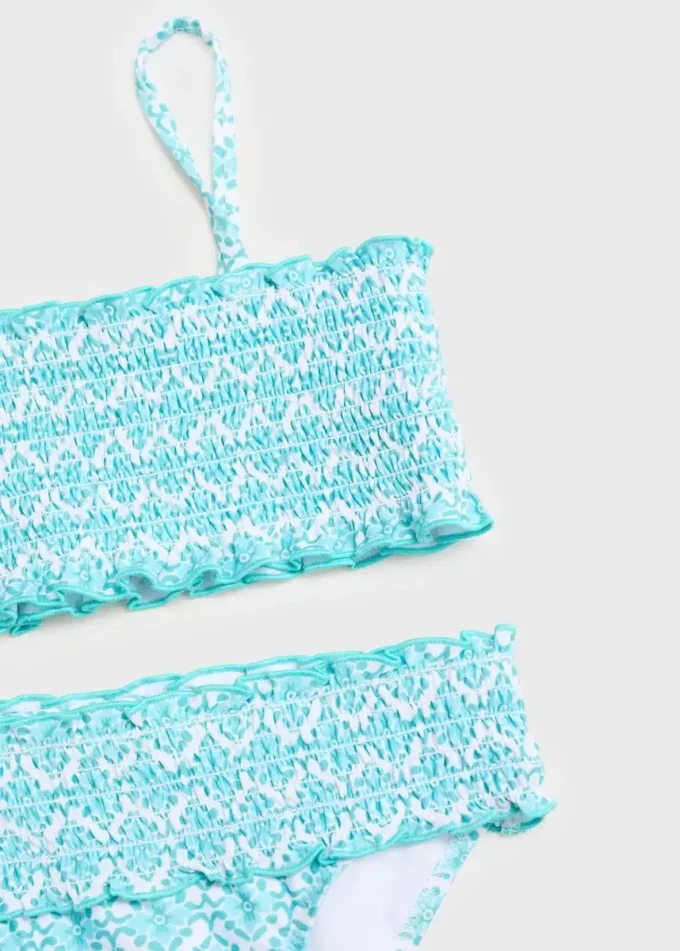 Bikini bandeau imprimé