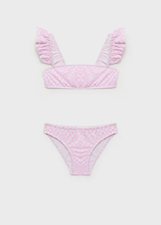 Bikini à fleurs avec volants