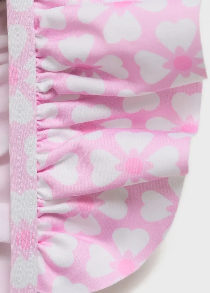 Bikini à fleurs avec volants