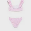Bikini à fleurs avec volants