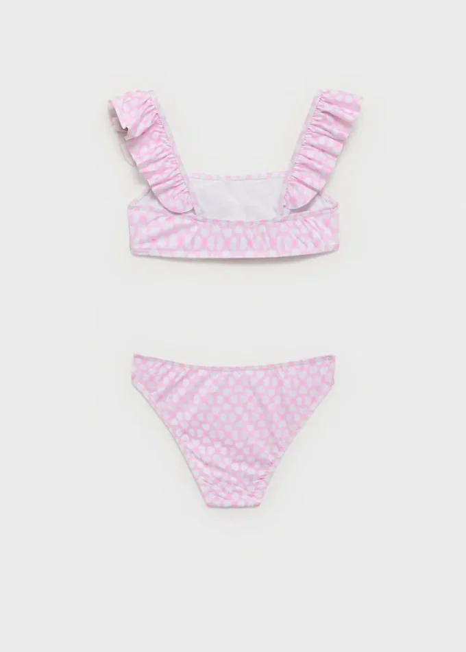 Bikini à fleurs avec volants