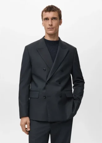 Blazer Boston slim fit à double boutonnage