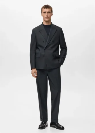 Blazer Boston slim fit à double boutonnage