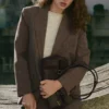 Blazer à carreaux