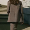 Blazer à carreaux